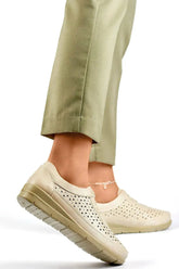 PRIMO soft beige elegant semi-boots  Adomoo